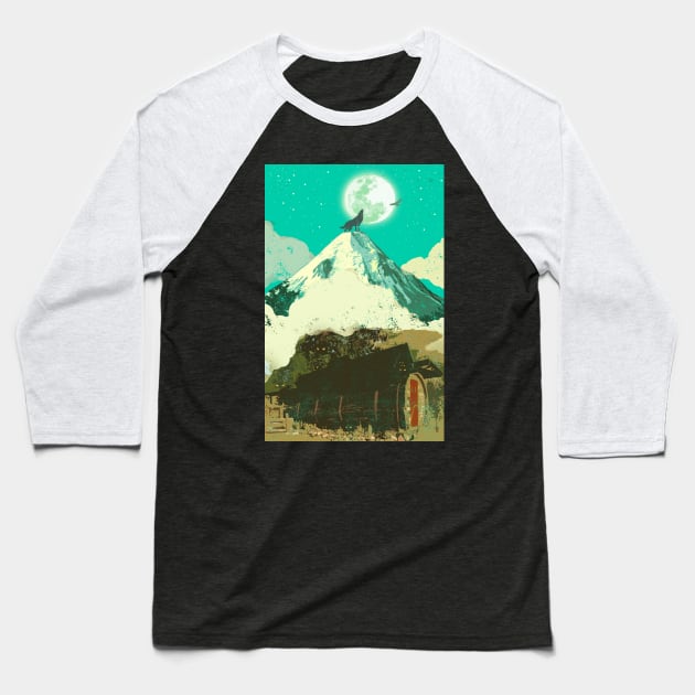 HOWLIN WOLF Baseball T-Shirt by Showdeer